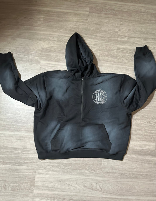 Dark Ash Cropped Humble Logo hoodie