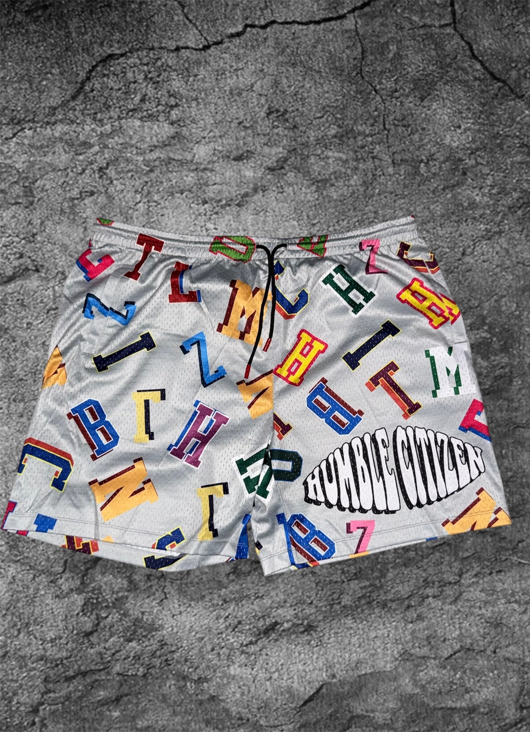 Wolf Grey “What the” Shorts