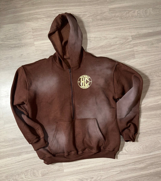 Chocolate Brown Humble Logo hoodie