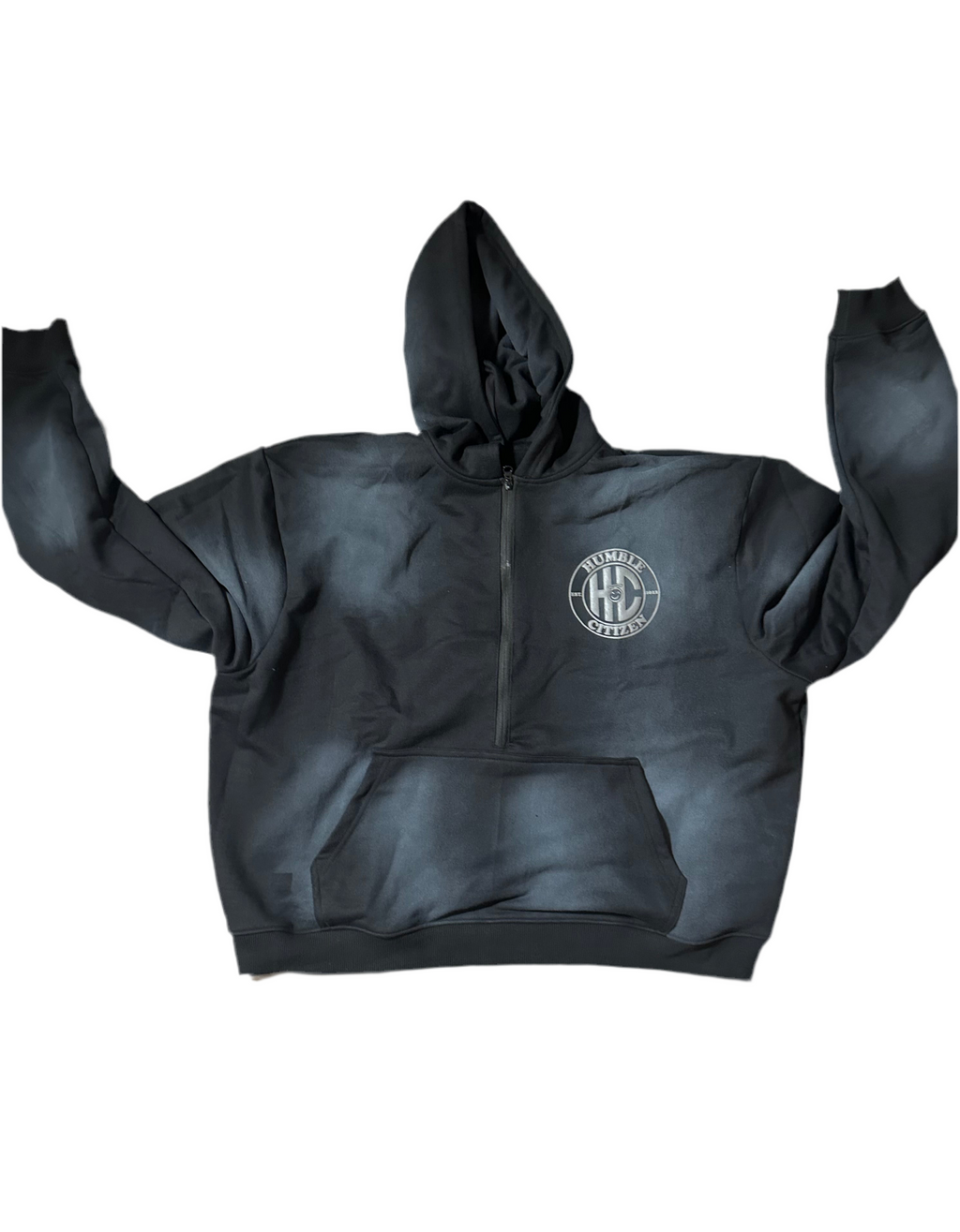 Dark Ash Cropped Humble Logo hoodie