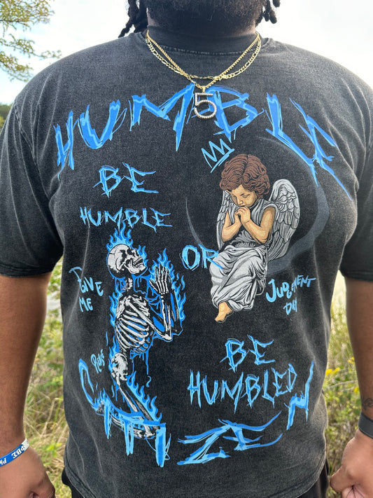 Blu “Be humble or be humbled” Vintage wash tee