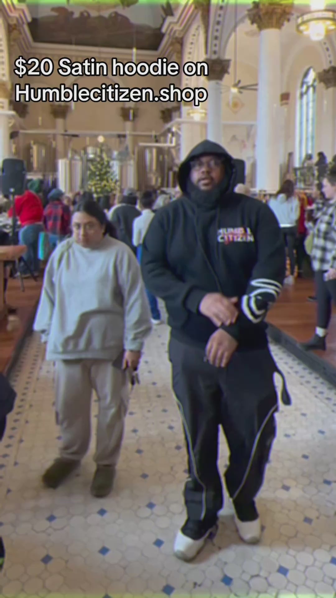 “Limited Edition” Black Satin hoodie