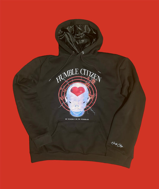 Pre-order for "Midnight Black" Satin Hoodie